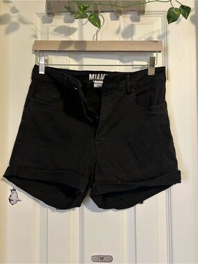 SWS miami Black High-Rise Jean Shorts